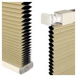 Cordless Blackout Cellular Shades, Light Cream 35"W x 48"H
