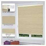 Cordless Blackout Cellular Shades, Light Cream 35"W x 48"H