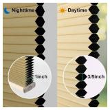 Cordless Blackout Cellular Shades, Light Cream 35"W x 48"H
