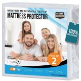 Utopia Bedding Waterproof Mattress Protector Full - 2 Pack