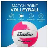 Baden Match Point Volleyball (Official Size), Neon Pink/White