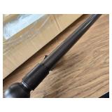 Zenna Home Tension Rod, 48-84 In, Bronze, Decorative Finials