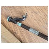 Zenna Home Tension Rod, 48-84 In, Bronze, Decorative Finials