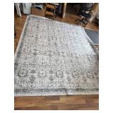$110 Moynesa Grey Vintage Rugs 8x10, Soft Non-Slip Neutral Carpets
