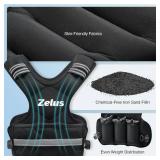 ZELUS Weighted Vest: Adjustable 11-20b for Workouts