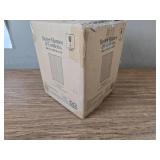 Better Homes & Gardens Blue Ribbed Hurricane Candle Holder, 8"