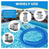 4 Pcs 1.25" Pool Hose, 59" Long Accessory Replacement Hoses