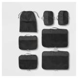 7pc Packing Cube Set Black - Open Story