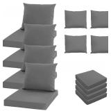 $57 For 3 chairs! Oslimea Cushions and Covers Water UV Resistant, 20 x 20,