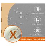 $57 For 3 chairs! Oslimea Cushions and Covers Water UV Resistant, 20 x 20,