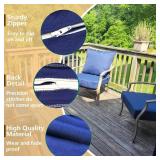 $57 For 3 chairs! Oslimea Cushions and Covers Water UV Resistant, 20 x 20,