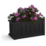 $71 Mayne Cape Cod Planter Black 24in L x 11in W x 11in D