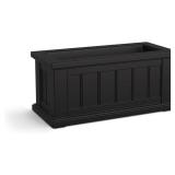 $71 Mayne Cape Cod Planter Black 24in L x 11in W x 11in D