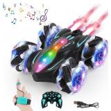 Gesture Sensing RC Stunt Car with Lights & Music, 360 Spins