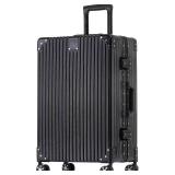 $110 HotWay 20" PC Hard Shell Carry On, Aluminum Frame, TSA Locks, SILVER.
