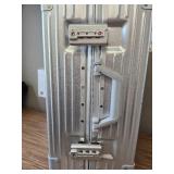 $110 HotWay 20" PC Hard Shell Carry On, Aluminum Frame, TSA Locks, SILVER.