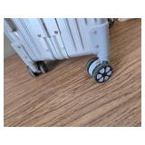 $110 HotWay 20" PC Hard Shell Carry On, Aluminum Frame, TSA Locks, SILVER.