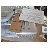 $110 HotWay 20" PC Hard Shell Carry On, Aluminum Frame, TSA Locks, SILVER.