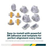 Safety 1st Adhesive Magnetic Lock System, 4 Locks And 1 Key