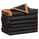 Nouva Heavy Duty Moving Blankets, 6 Pack, 72"x40", Furniture Pads