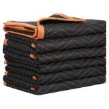 Nouva Heavy Duty Moving Blankets, 6 Pack, 72"x40", Furniture Pads