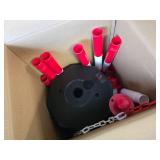 $58 VEVOR Adjustable Traffic Delineator, 6 Pack, 6.6FT Chain