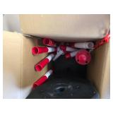 $58 VEVOR Adjustable Traffic Delineator, 6 Pack, 6.6FT Chain