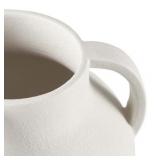 Better Homes & Gardens 9.8" White Handled Ceramic Vase