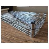 3-Tier Adjustable Wire Shelf, Metal, 200Lbs, for Kitchen, Silver