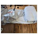 $48 Heavy Duty Waterproof UV Resistant Boat Cover, 17-19ft, Silver