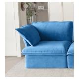 Sodrens Sofa Couch BLACK Velvet, Minimalist Style, Corner Piece