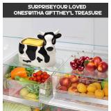 Cow-Shaped Cheese Slice Holder - Cow Print Kitchen Crock