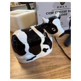 Cow-Shaped Cheese Slice Holder - Cow Print Kitchen Crock