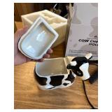 Cow-Shaped Cheese Slice Holder - Cow Print Kitchen Crock