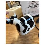 Cow-Shaped Cheese Slice Holder - Cow Print Kitchen Crock