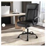 $140 Adjustable Height Swivel Ergonomic Chair in Black with Arms