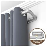 Curtain Rods 34 to 120 Inch, Darkening Silver Indoor/Outdoor Rod