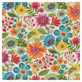 $57 Pillow Perfect Bright Floral Bird Throw Pillow 18.5x18.5", 2 Count