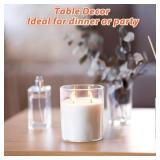 CertBuy 12 Pack 4 Inch Clear Glass Cylinder Vases for Centerpieces