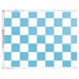 Serving Tray 12x16 Inch Checkered Blue, Pink, Purple.