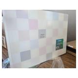 Serving Tray 12x16 Inch Checkered Blue, Pink, Purple.