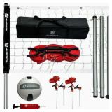 $140 Volleyball Net Set with Steel Poles by MD Sports