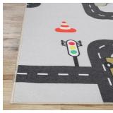$140 8 x 10 Kids SUPERIOR Construction Zone Area Rug