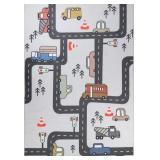 $140 8 x 10 Kids SUPERIOR Construction Zone Area Rug