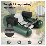 $165 Goplus Inflatable Float Tube, Fishing Belly Boat w/ Bags, Pump