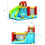 $180 Inflatable Water Slide Bounce House, Kids Park with Pool, No Pump.