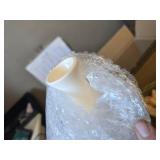 LUEUR Champagne Silk Poppy Flowers in Vase for Home Decor