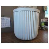Better Homes & Gardens 16"x16"x15.8" Ellan White Resin Planter