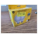 GE Ultra Bright G25 LED Bulb, 100W EQ Soft White (2-Pack)