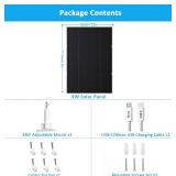 4W Solar Panel for Security Cameras, 360 Mount, 9.8FT Cable
